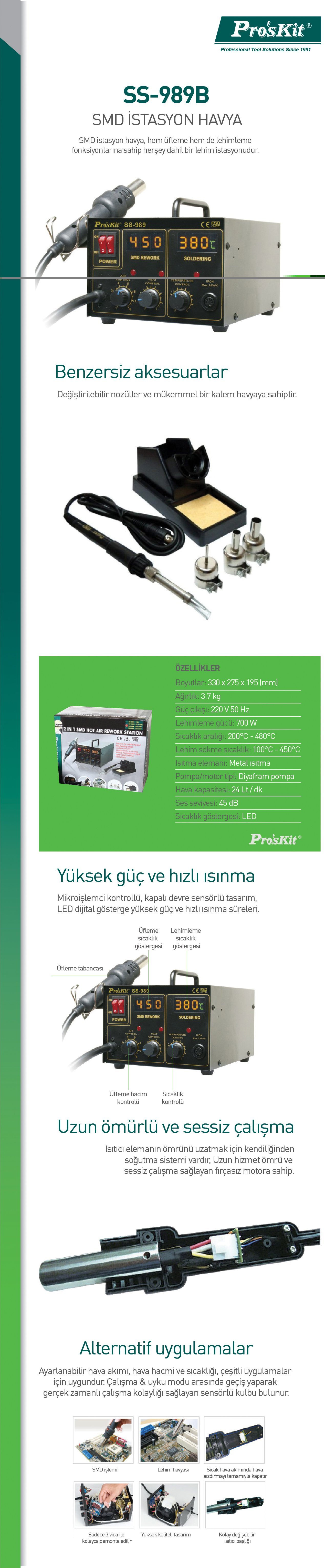 Proskit SS-989B Havya İstasyonu